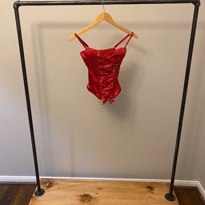 Red Corset- ribbon, soft